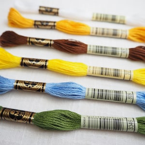 Nadiya DMC Thread Selection Pack - DMC Embroidery Thread Skeins - 8 Metres Per Skein