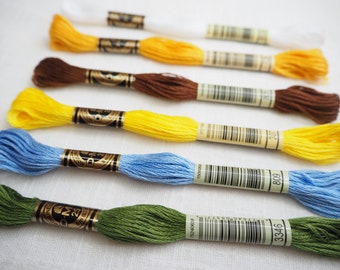 Nadiya DMC Thread Selection Pack - DMC Embroidery Thread Skeins - 8 Metres Per Skein