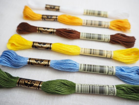 Nadiya DMC Thread Selection Pack DMC Embroidery Thread Skeins 8 Metres per Skein Etsy Canada