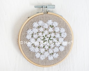 Evie Hand Embroidery Kit by Hannah Burbury Designs®- Wildflower Design - DIY Embroidery Kit - Needlework Kit - Hand Embroidery