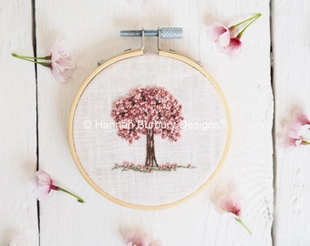 Betty Hand Embroidery Kit by Hannah Burbury Designs® - Blossom Tree - DIY Embroidery Kit - DIY Home Decor - Needlework Kit - Hand Embroidery