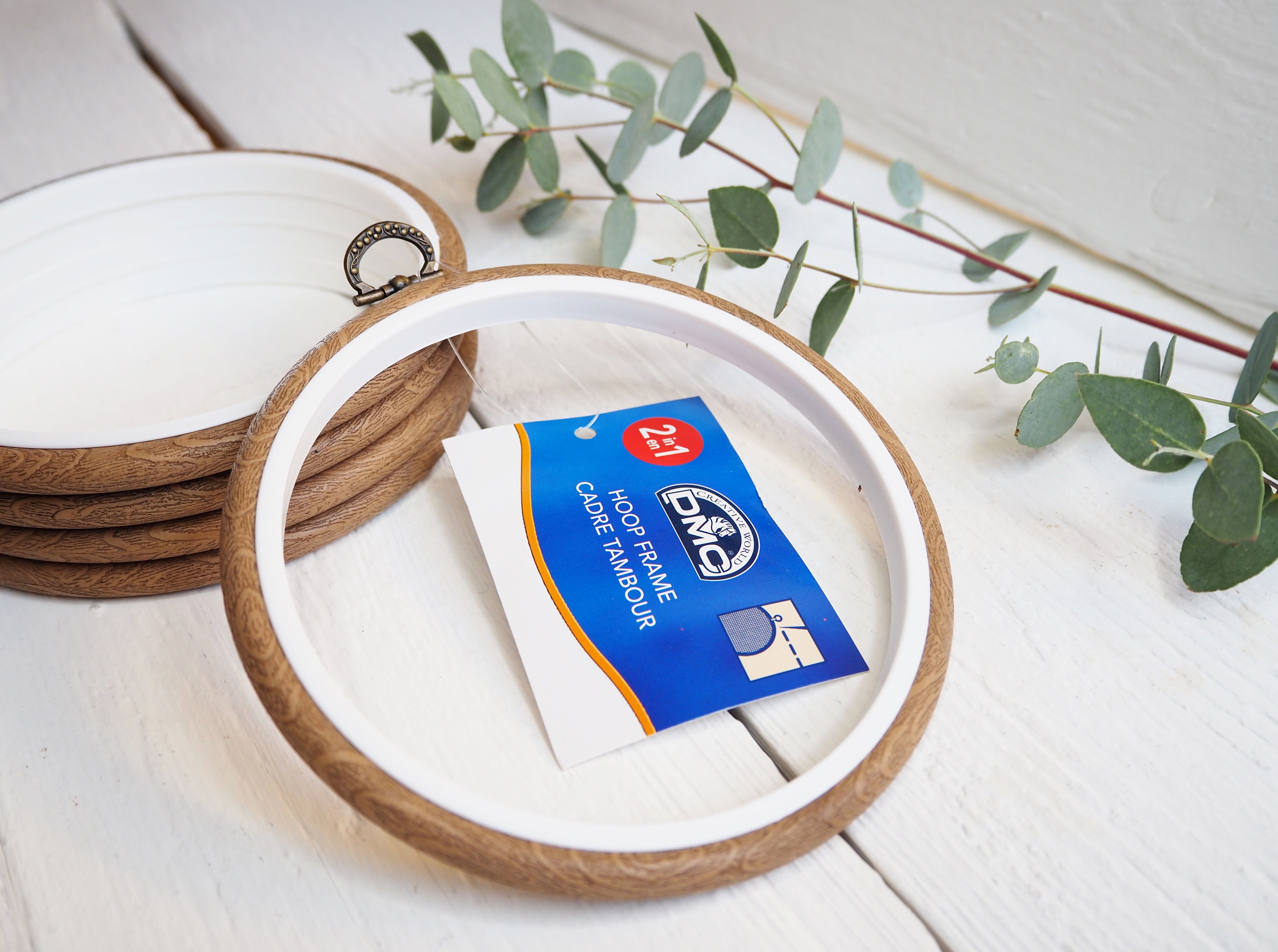 Tambour à Broder Ovale Flexi Hoop – Cadre Souple Pour Point De Croix, 13.5x10 Cm Ou 17.5x13 Cm