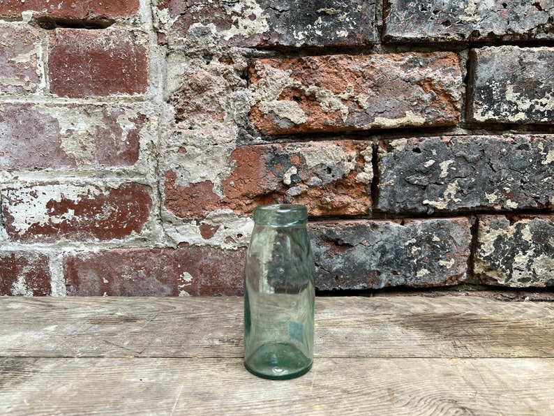 Victorian Glass Milk Bottles 1890's Antique Glass Etsy