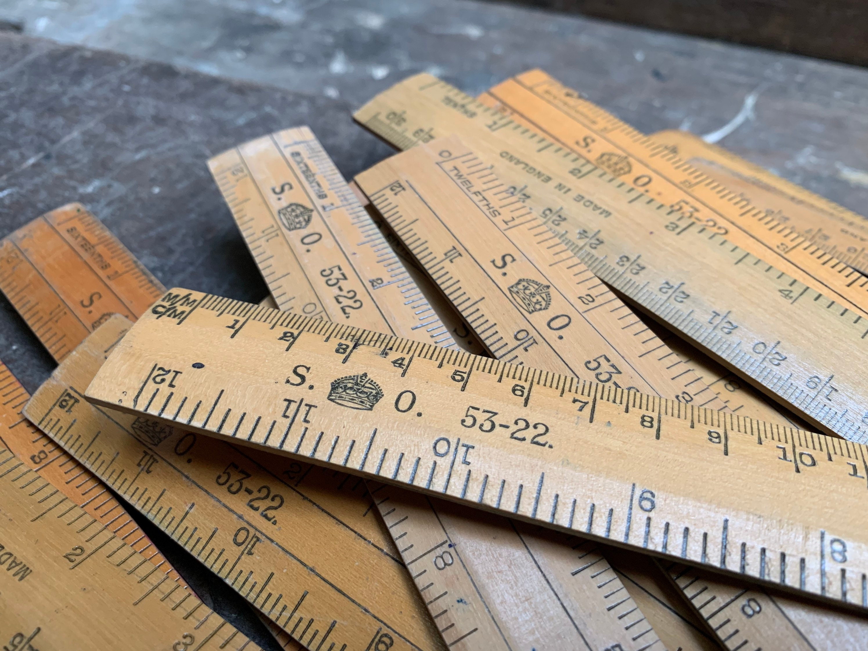 Wooden Yardsticks for sale Only 3 left at 75