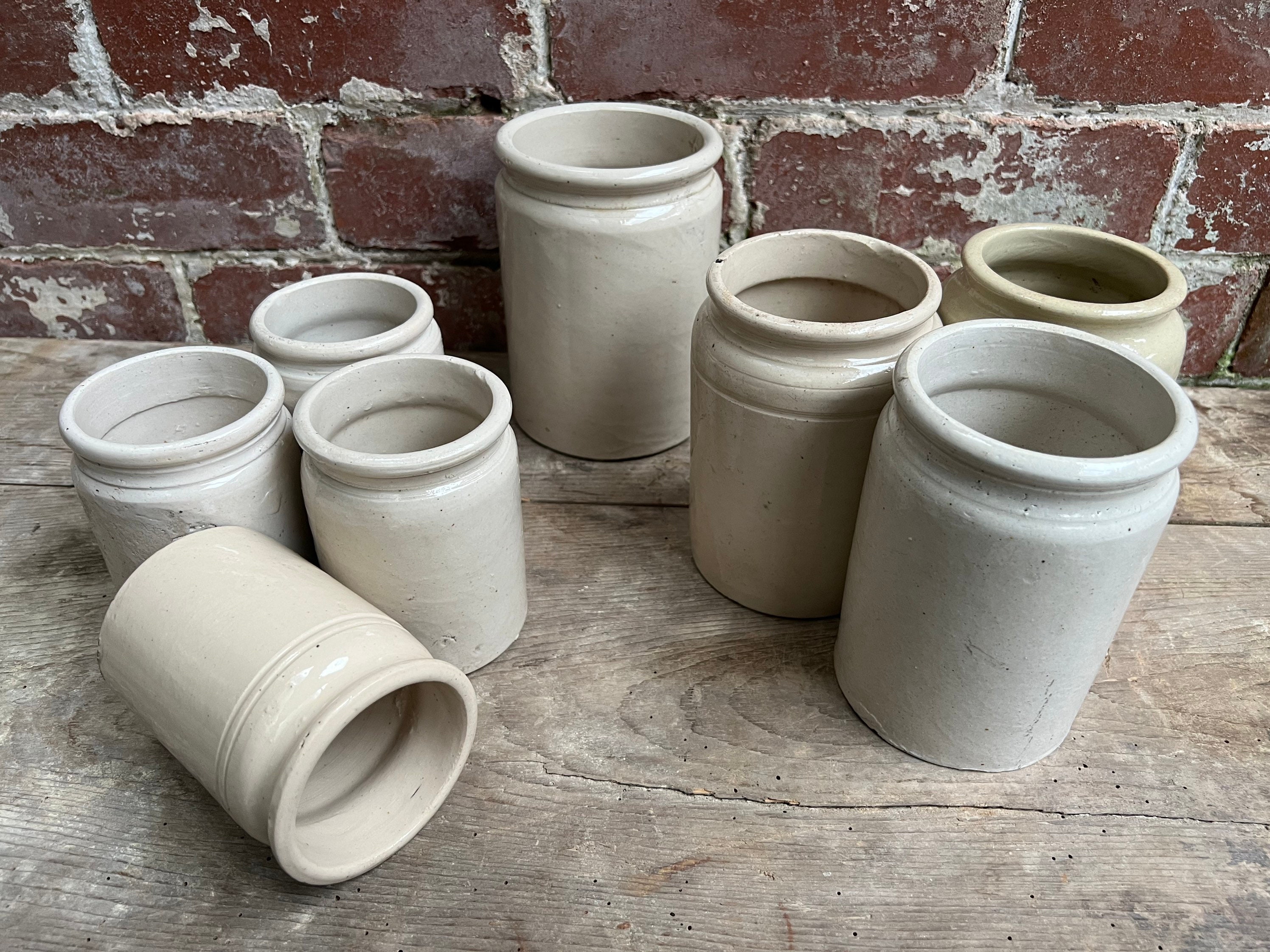 Home & Living Kitchen Storage 1890's Hand Crafted Large Edwardian Jars