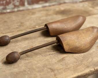 Wooden Shoe Trees | Antique | Stretcher | Shaper | Storage