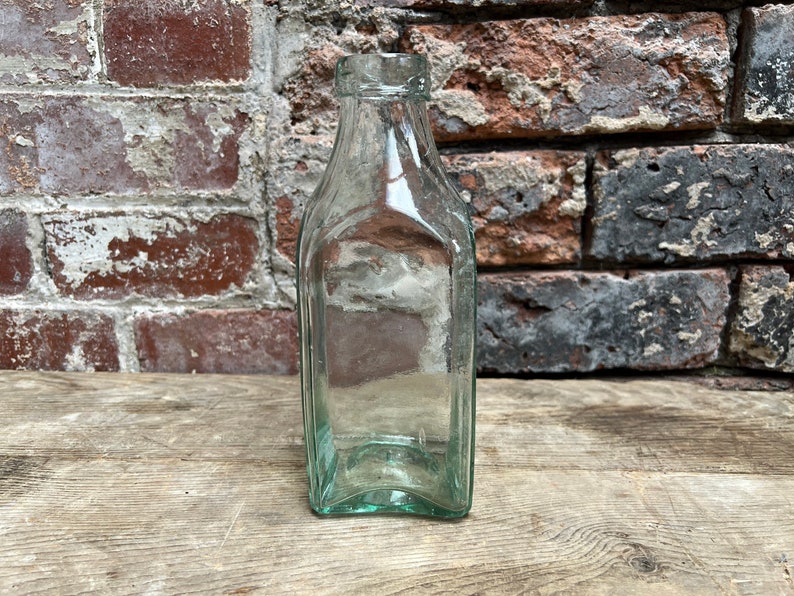 Victorian Glass Milk Bottles 1890's Antique Glass Etsy