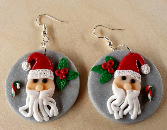 Santa cheap claus earrings