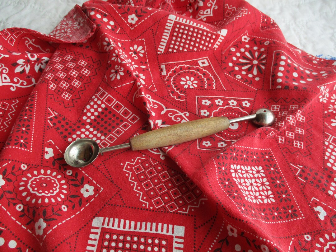 Vintage Melon Baller With Wooden Handle Etsy