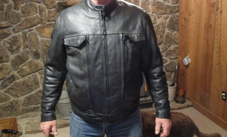 Motorcycle Jacket Vintage First Classic Leather Gear Mens Xlthinsulate Lining
