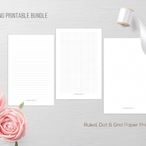 Note Taking Bundle, Lined, Paper Printable, Dot, Grid, Graph, Ruled ...