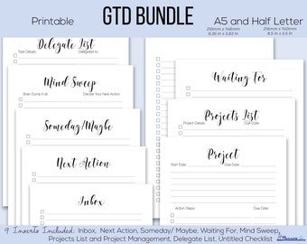 Erste Dinge zu erledigen A5 Planer Kit, Mid Letter Letter Printable Planer Kit