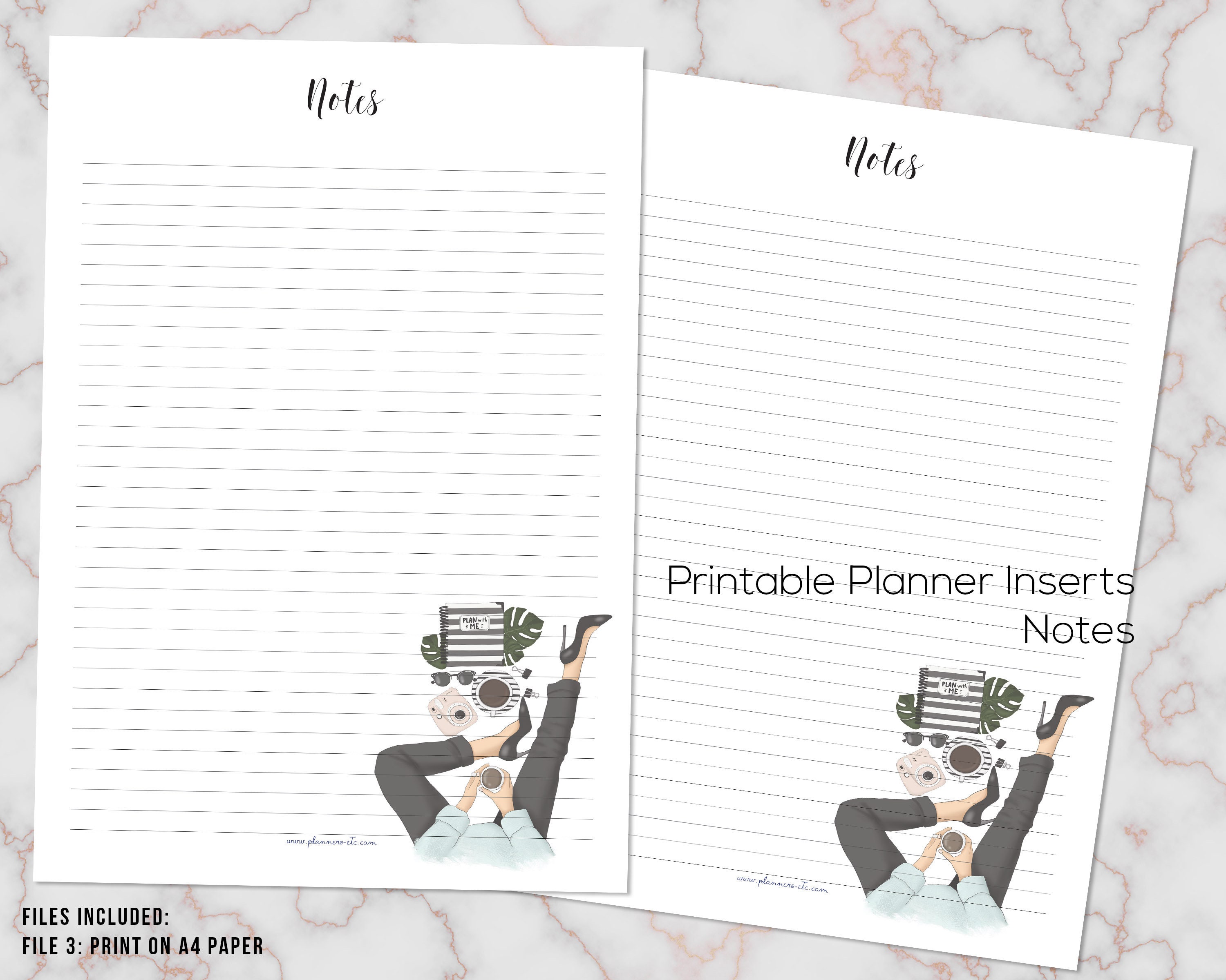 Notebook Insert Printable Printable Notes Printable Notes Insert Lecture Notes Taking - Etsy