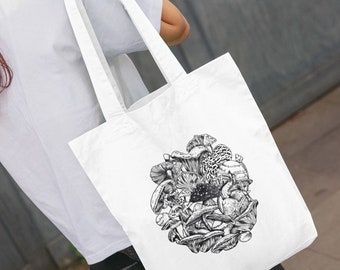 A Mushroom Medley Tote Bag