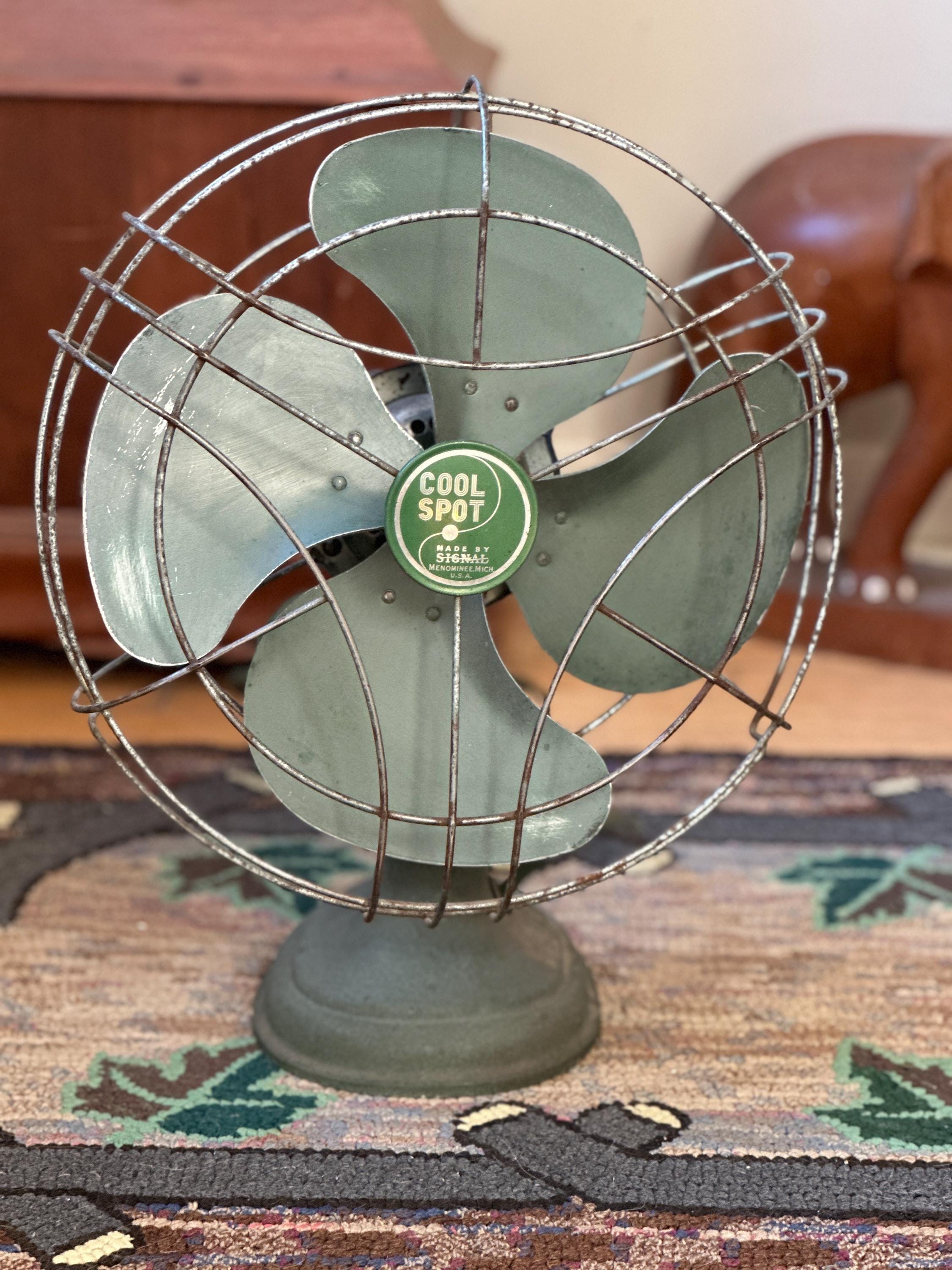 ヴィンテージ 扇風機 SIGNAL COOL SPOT JR. ELECTRIC Restored? Blue Signal Electric Mfg Co 8” Cool Spot Jr Fan | eBay