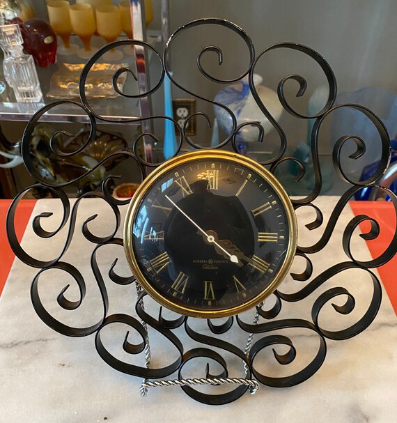 Vintage General Electric Telechron Wall Clock 2H60 Mid Etsy