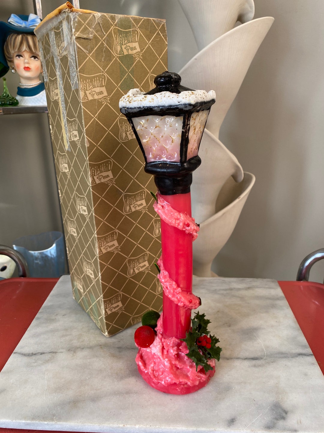 Vintage Penn Wax Works of Philadelphia Christmas Postlite Etsy