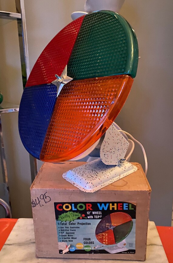 MCM Christmas Tree Color Wheel Vintage Rotating Color Wheel Etsy