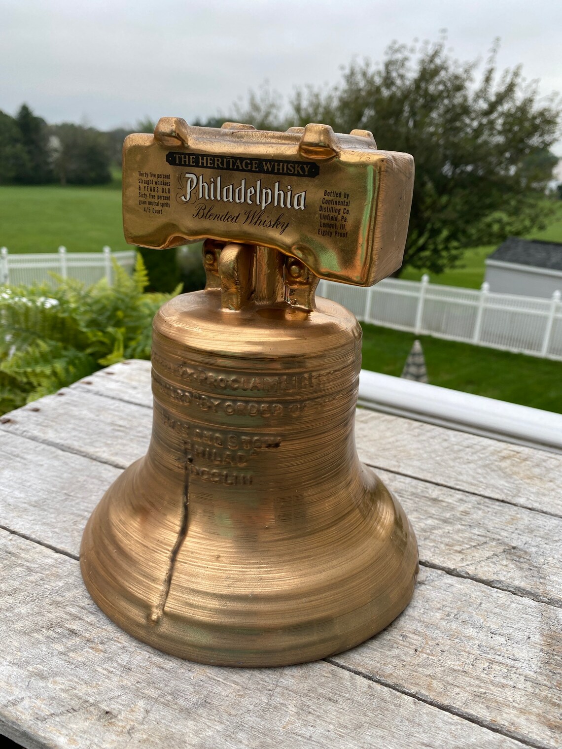 Philadelphia Heritage Whisky Liberty Bell Bicentenniel Etsy