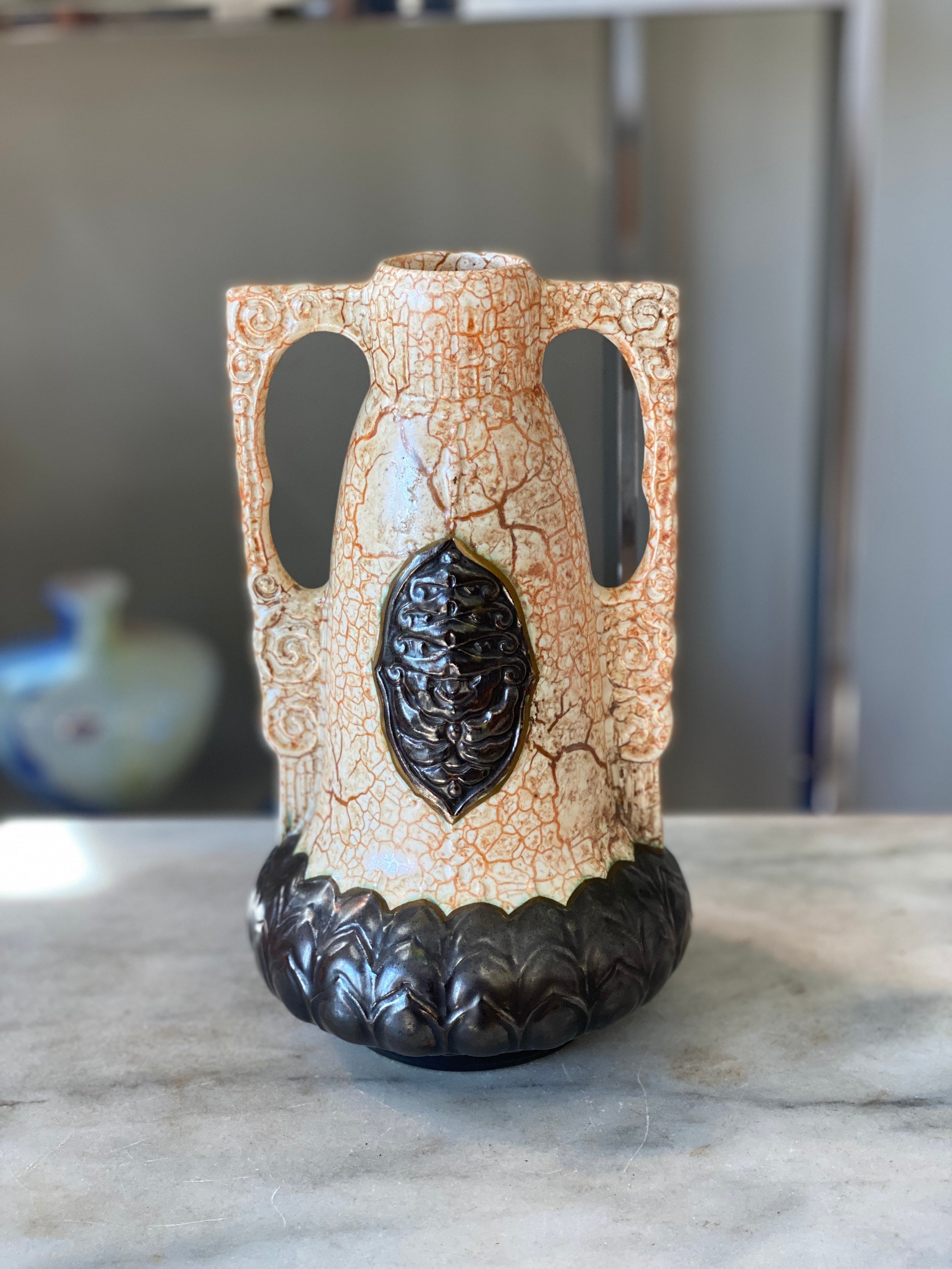 Art Deco Period 1930s Alienware Vase by Ditmar Urbach