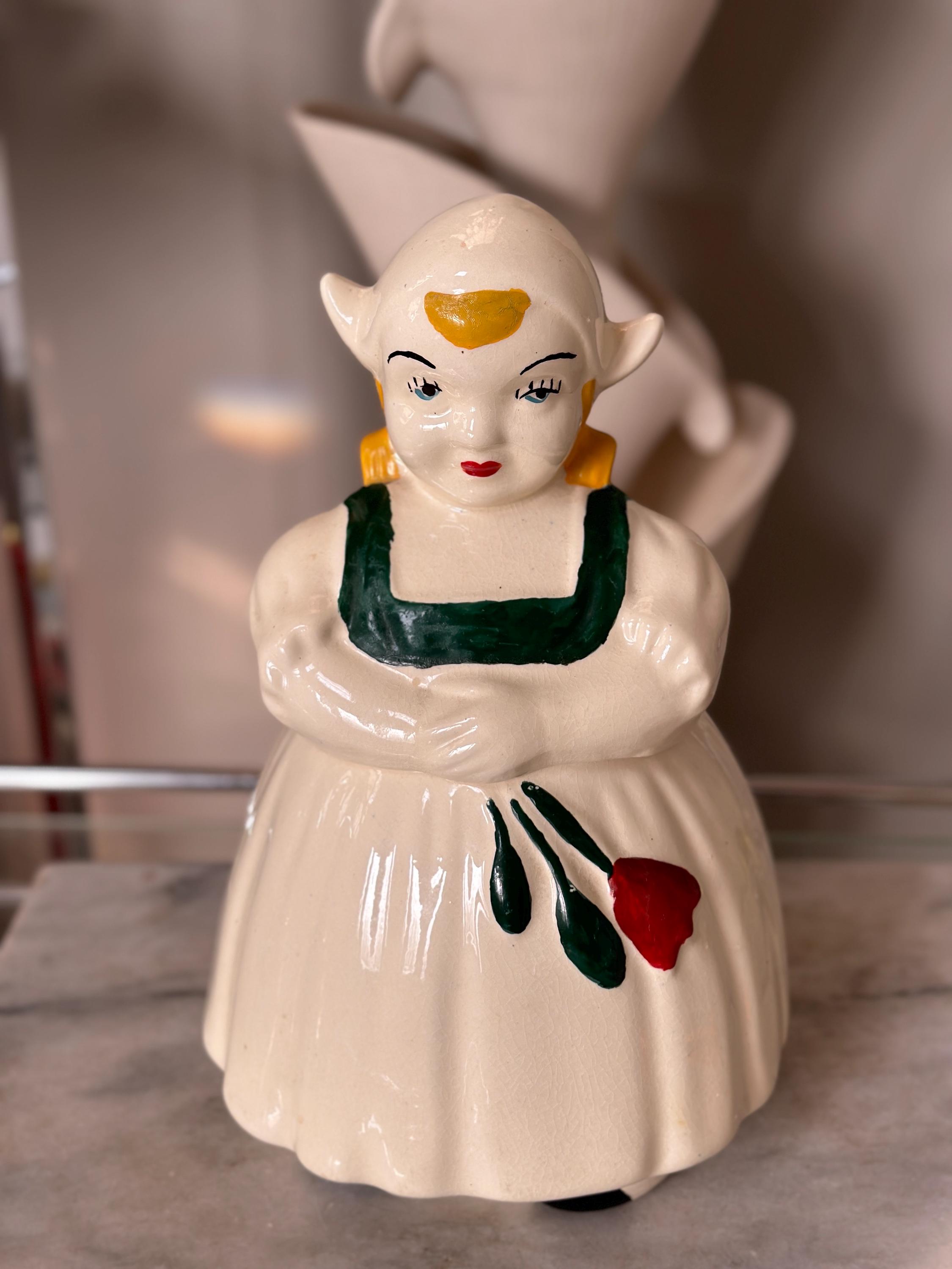 Vintage Dutch Girl Cookie Jar - Etsy Canada
