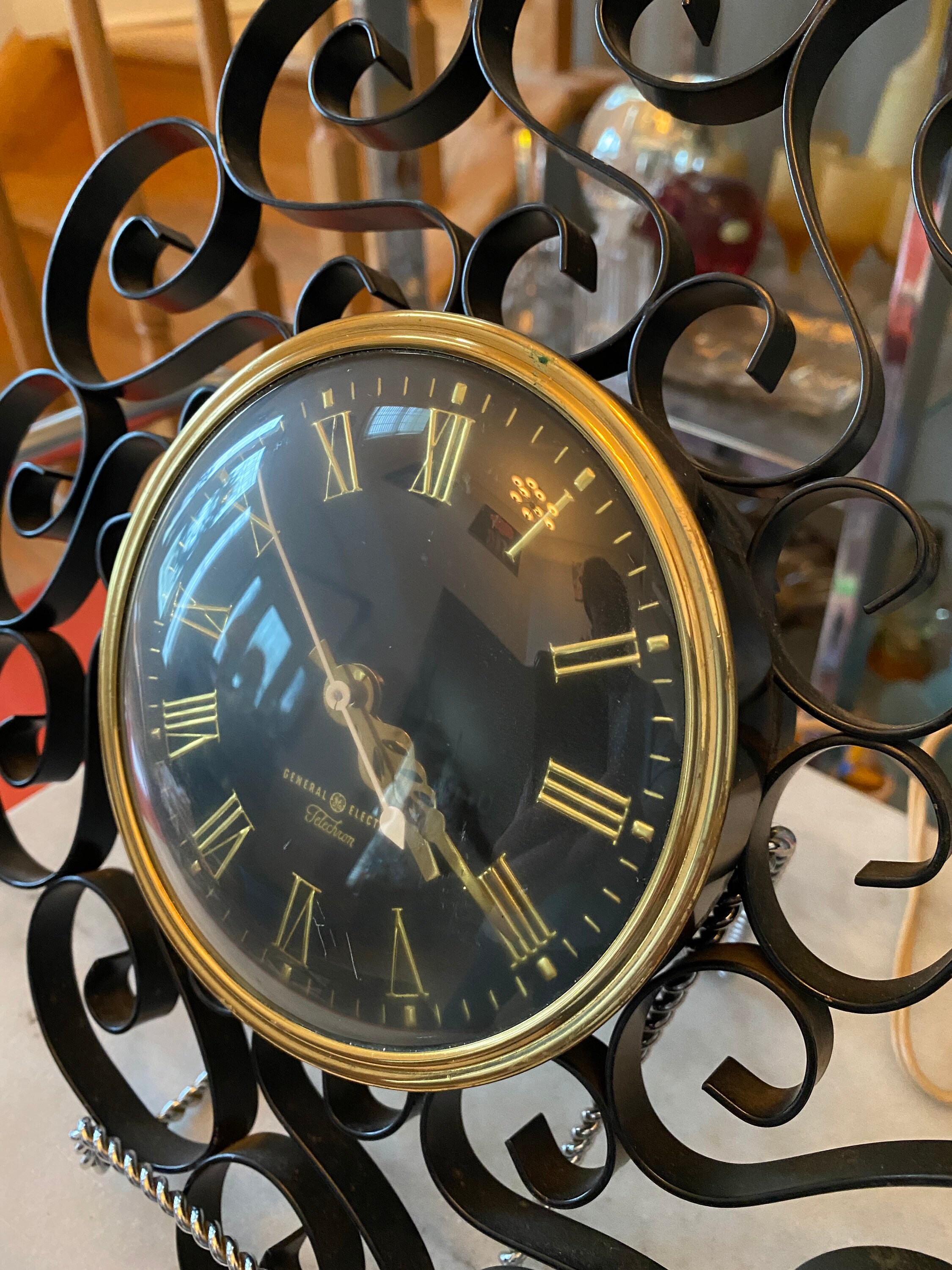 Vintage General Electric Telechron Wall Clock 2H60 Mid Etsy