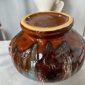 Vintage 1940s Brush Mccoy 1940s Drip Glaze Handmed Urn Vase | Etsy