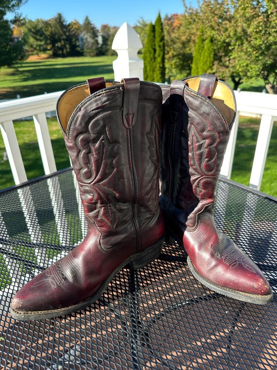 Vintage Brown Leather Boots Size 10.5‎ Vintage Men main image 2