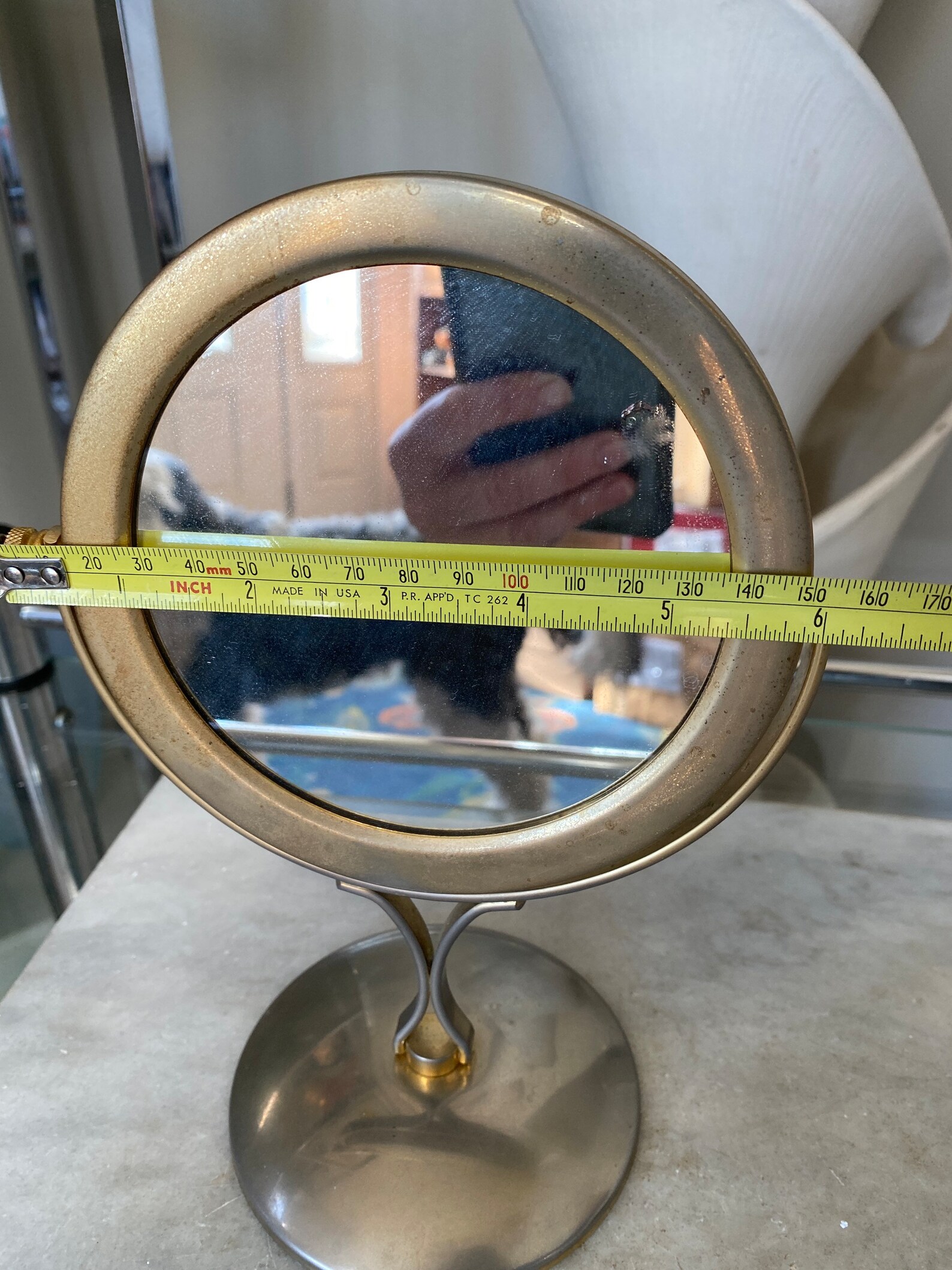 Vintage Bathroom Mirror for Vanities Pedestal Mirror Swivel - Etsy