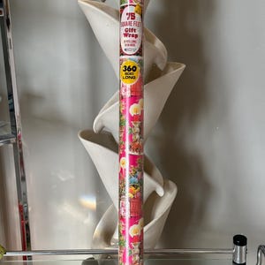 1960s Christmas Gift Wrap Roll Sealed Retro  Candles NOS Vintage Christmas, Red | Kmart Retro Wallpaper