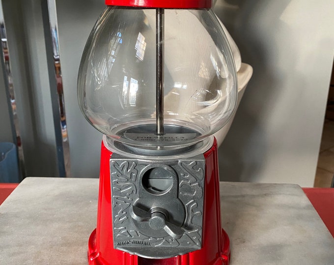 1985 Carousel Gumball Bubble Gum Machine Bank 12 Tall Glass Etsy