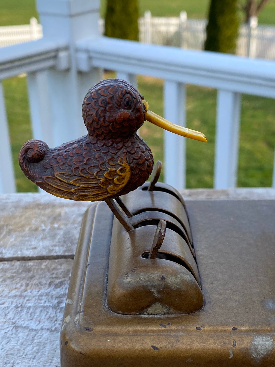 Vintage/Antique Metal Bird Cigarette Dispenser Kitschy Etsy