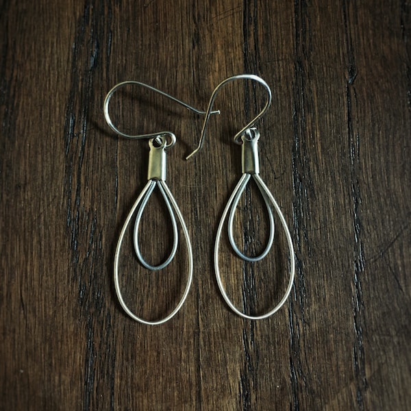 Pendientes de cuerda de violín - Doble bucle