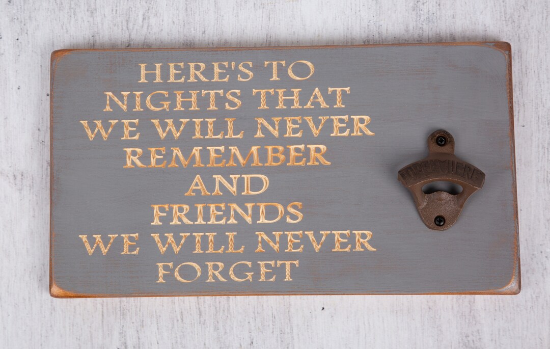Unique Gifts for Friends Personalised Bottle Opener friends Etsy UK