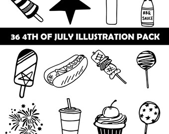 4 juli-stickers, Memorial Day-stickers, Labor Day-stickers, patriottische stickers, Independence Day-stickers, transparante digitale stickers