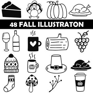 Decorative Elements Png Bundle, Text Divider Png, Hand Drawn illustrations Png, Instant Digital Download, Digital Sticker for Commercial Use