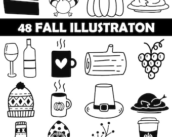 Decorative Elements Png Bundle, Text Divider Png, Hand Drawn illustrations Png, Instant Digital Download, Digital Sticker for Commercial Use