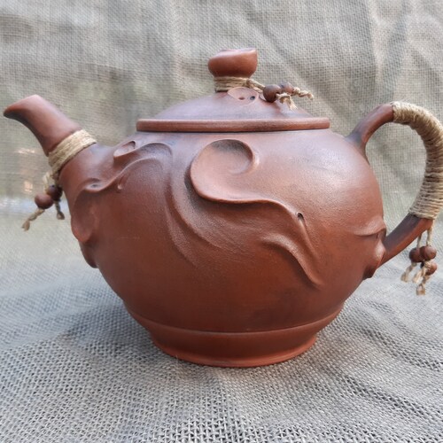 Handmade Ceramic Tea Set One Teapot With Infuser and Two Etsy