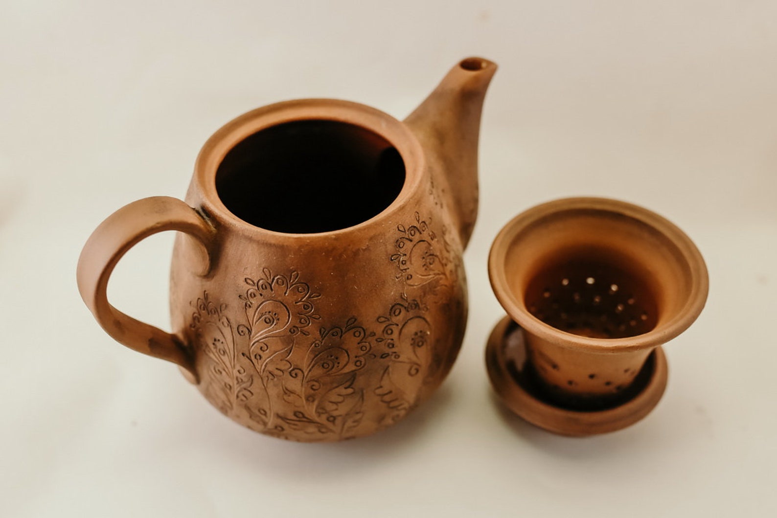 Handmade Ceramic Teapot with Infuser Unique gift for a tea Etsy