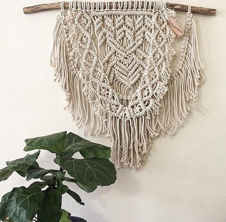 Macrame Wall Hanging Boho Home Decor Hand Made by Etsy Australia
