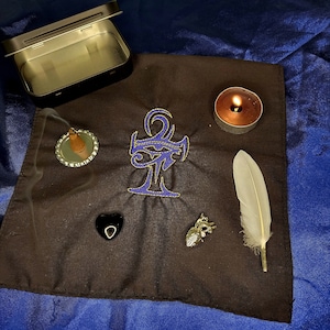 Anubis Travel Altar * Egyptian God * Anpu * Kemetic * Pocket Altar