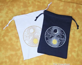 Sun/Moon Yin Yang Tarot Bag* Witchy * Pagan