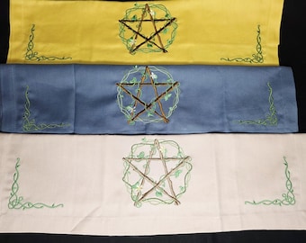 Wild Pentacle Altar Cloth * Wrap * Pagan * Wiccan*