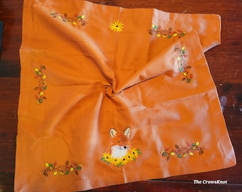 Autumn Fox Altar Cloth * Fall Leaves * Harvest *