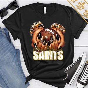 Saints Fan png | Lady saints fan | Nola saints png | Instant download | Black and gold