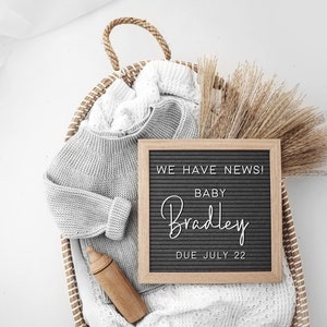 Digital Pregnancy Announcement, Neutral, Social Media, Facebook, Instagram