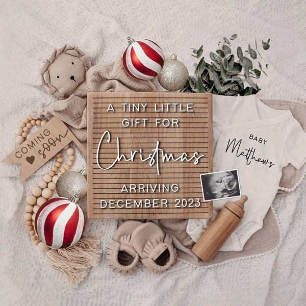 Christmas pregnancy announcements etsy