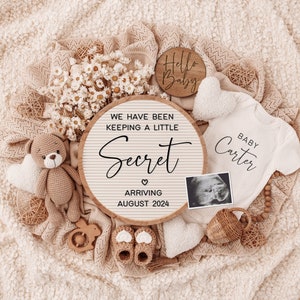 Digital Pregnancy Announcement, Baby Announcement, Baby Reveal, Social Media Reveal image 1