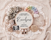 Rainbow Baby Pregnancy Announcement: Social Media Reveal (Digital Download) After Every Storm