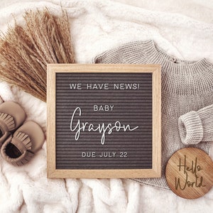 Digital Pregnancy Announcement, Neutral, Social Media, Facebook, Instagram